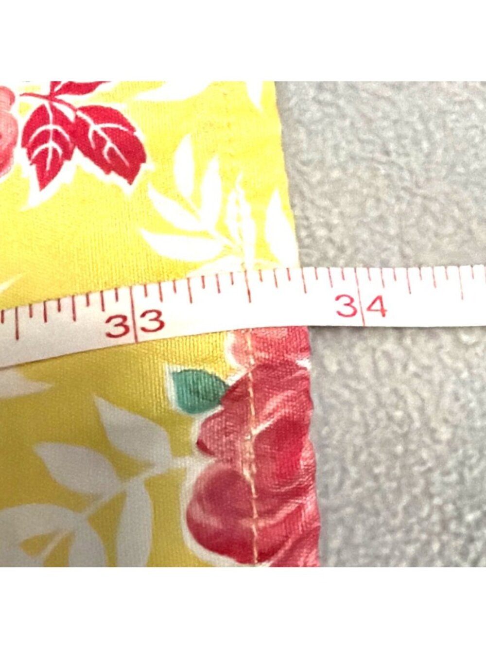 Liz Claiborne Floral Yellow & Red Full-Length Skirt Size 16 Cottage Coquette - Picture 5 of 5